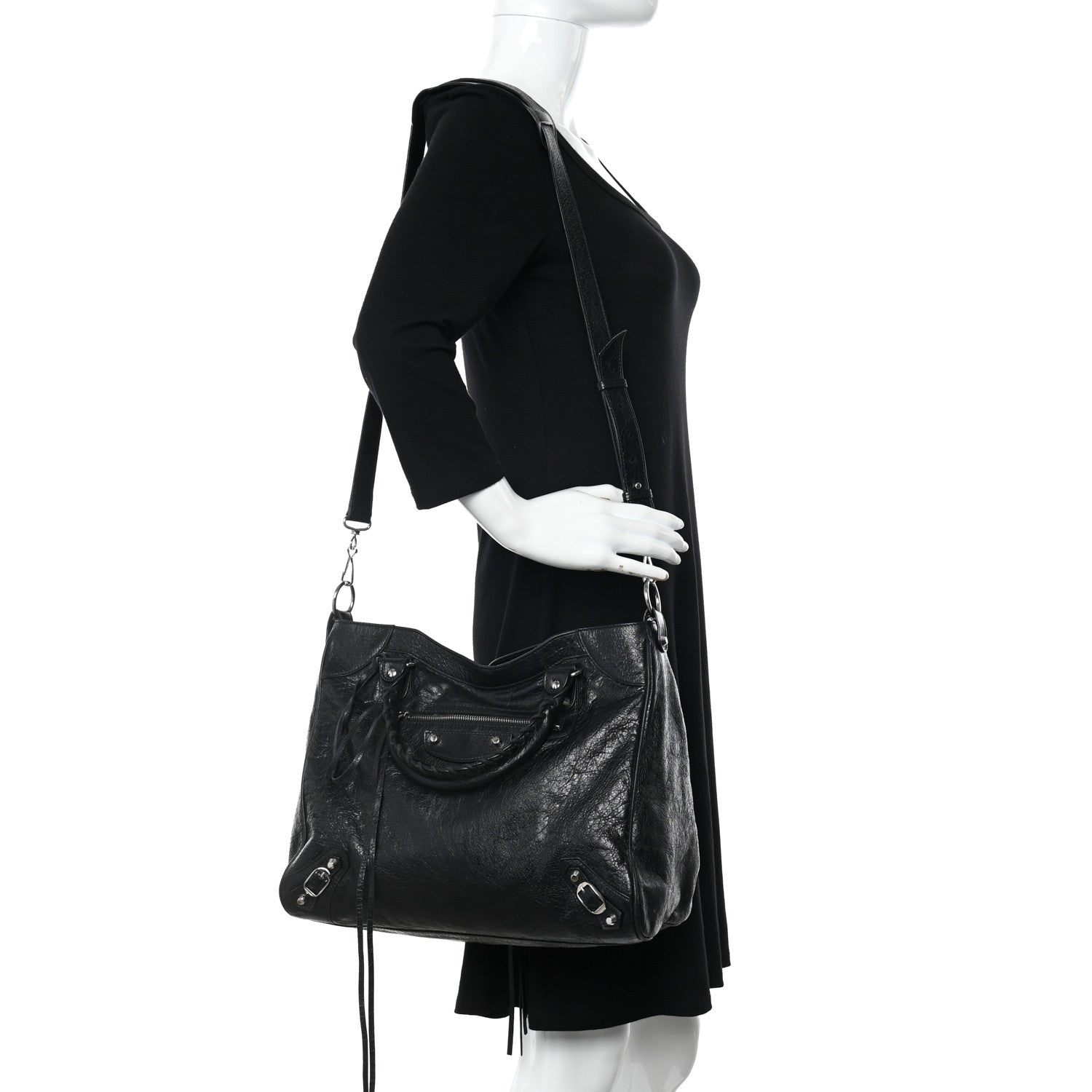 Balenciaga Agneau Classic Silver Hardware Velo Black 2 of 10