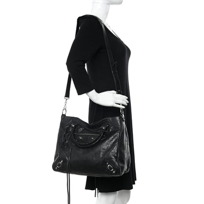 Balenciaga Agneau Classic Silver Hardware Velo Black 2 of 10