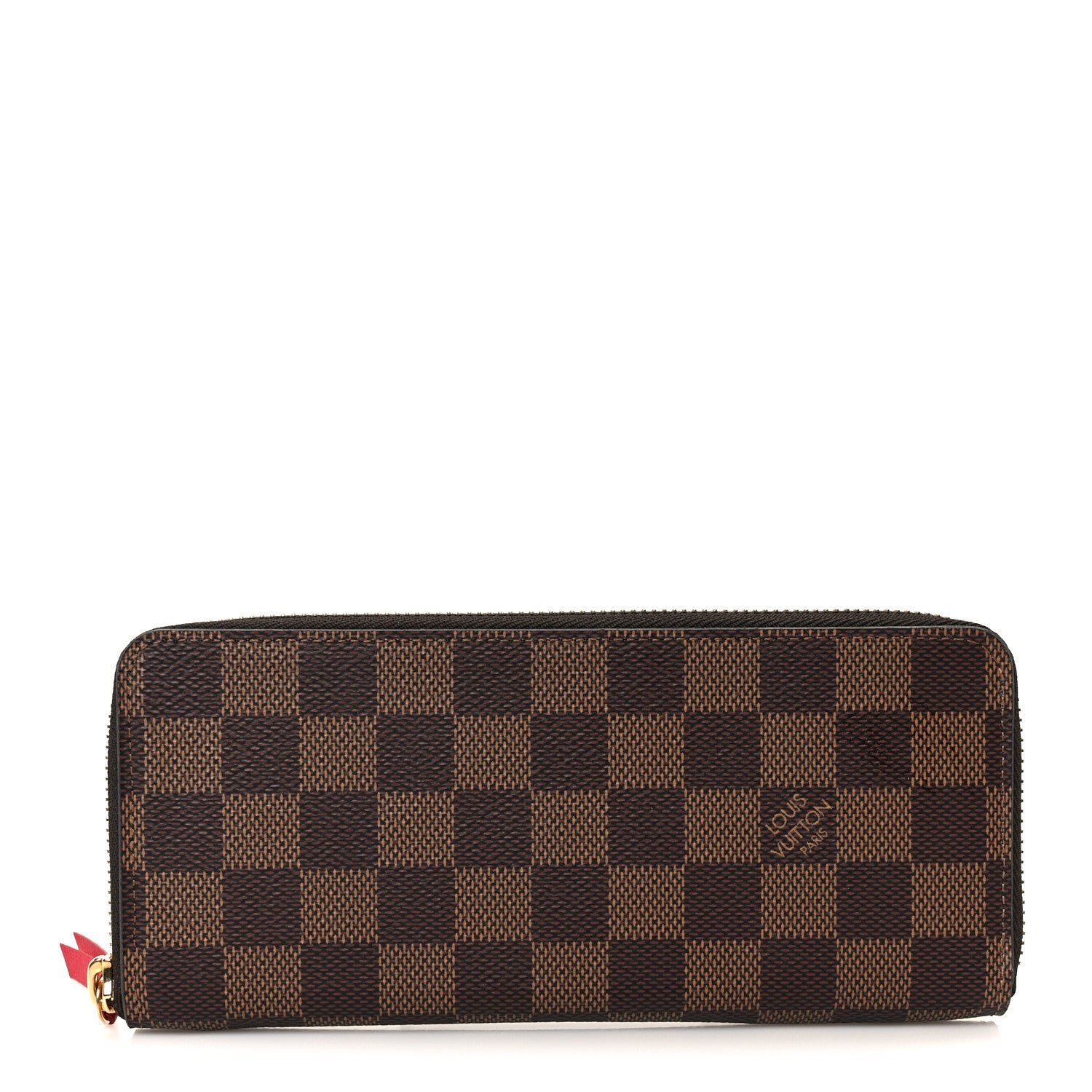 Louis Vuitton Damier Ebene Clemence Wallet Cherry 1 of 8