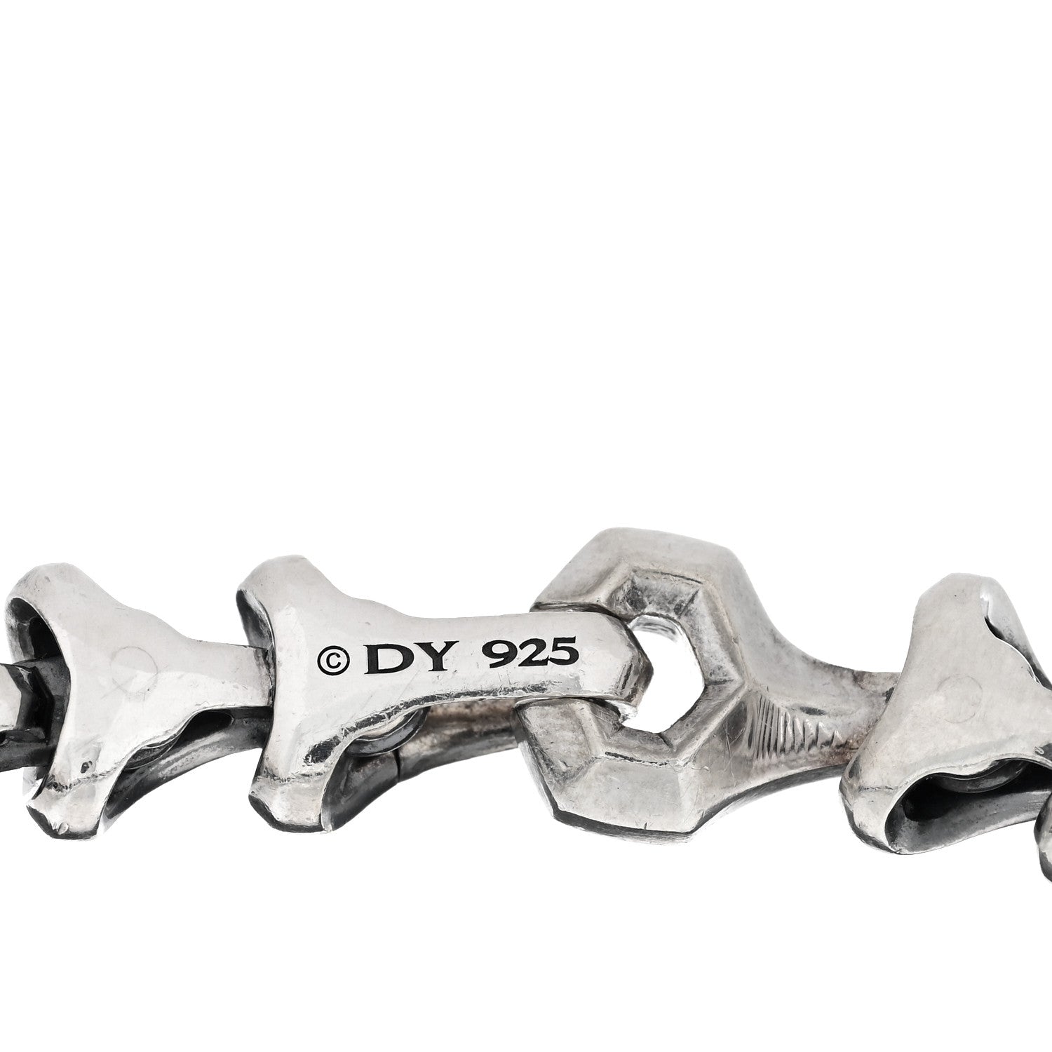 David Yurman Sterling Silver Mens Armory Link Bracelet 3 of 4
