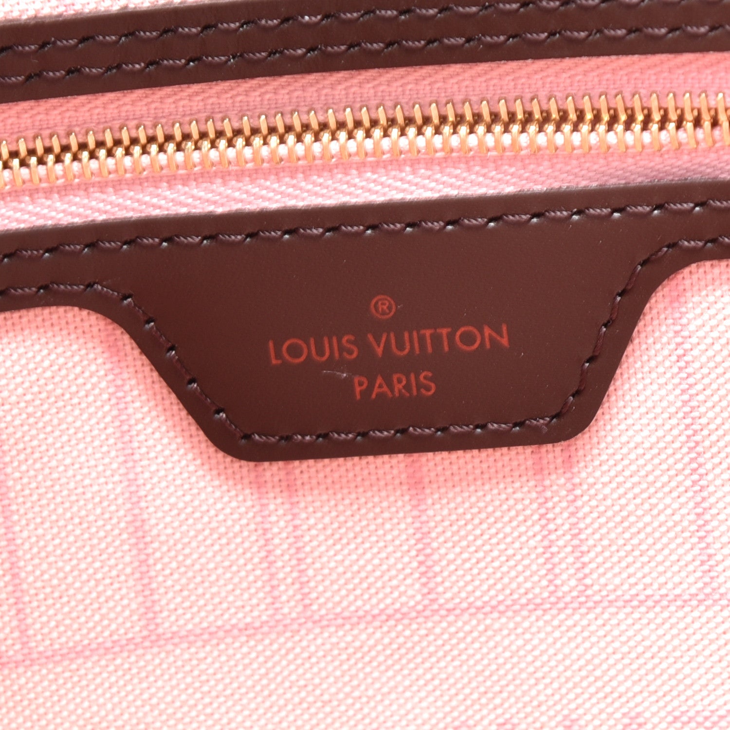 Louis Vuitton Damier Ebene Neo Neverfull MM Rose Ballerine 6 of 9
