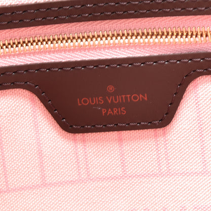 Louis Vuitton Damier Ebene Neo Neverfull MM Rose Ballerine 6 of 9