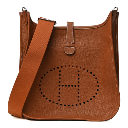 Hermes Taurillon Clemence Evelyne III GM Gold 1 of 9