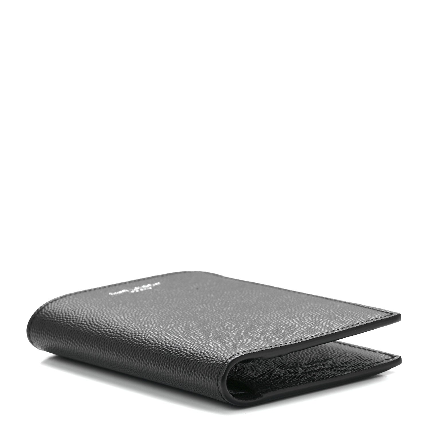 Saint Laurent Grain De Poudre Techno Credit Card Wallet Black 4 of 12