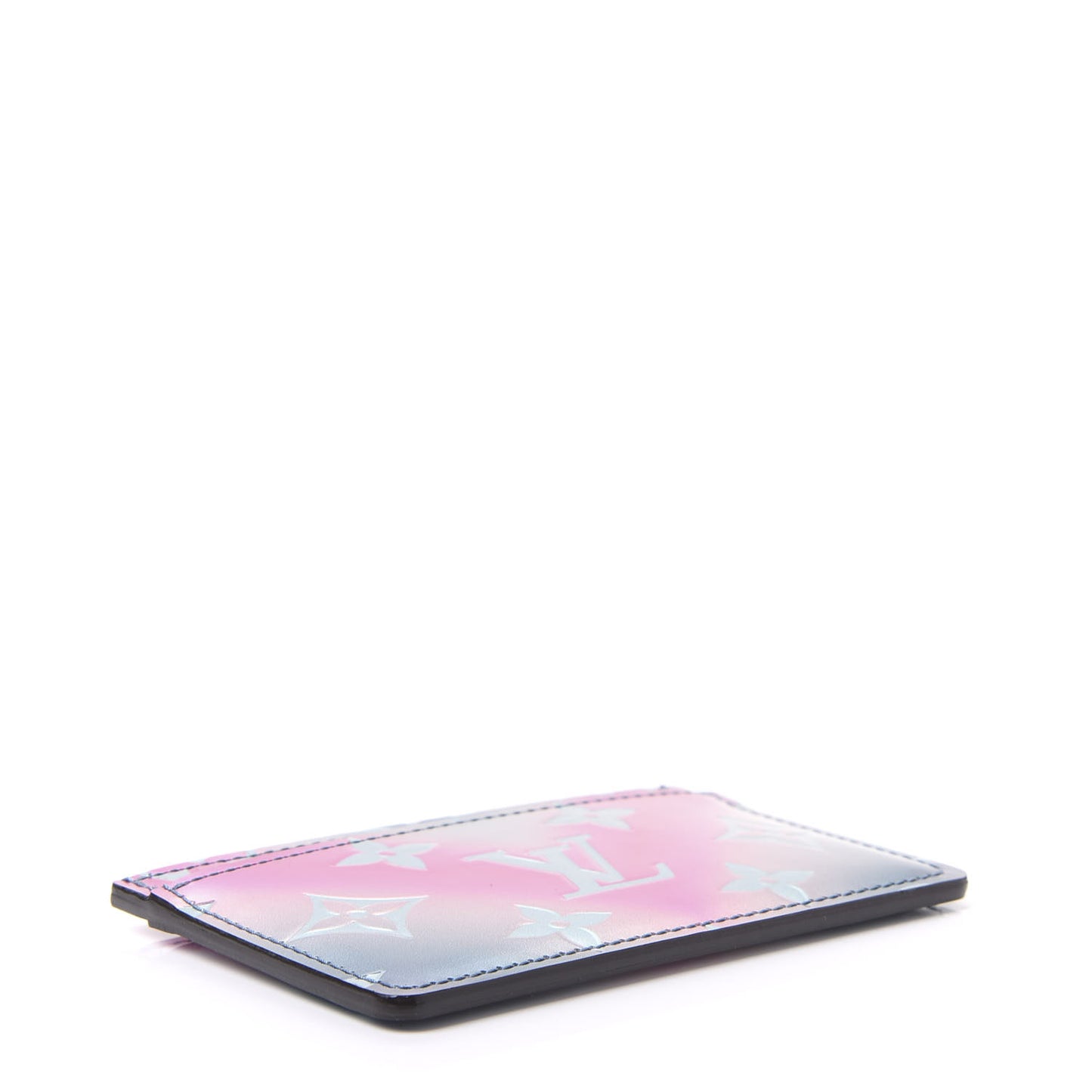 Metallic Vernis Card Holder Blue Pink