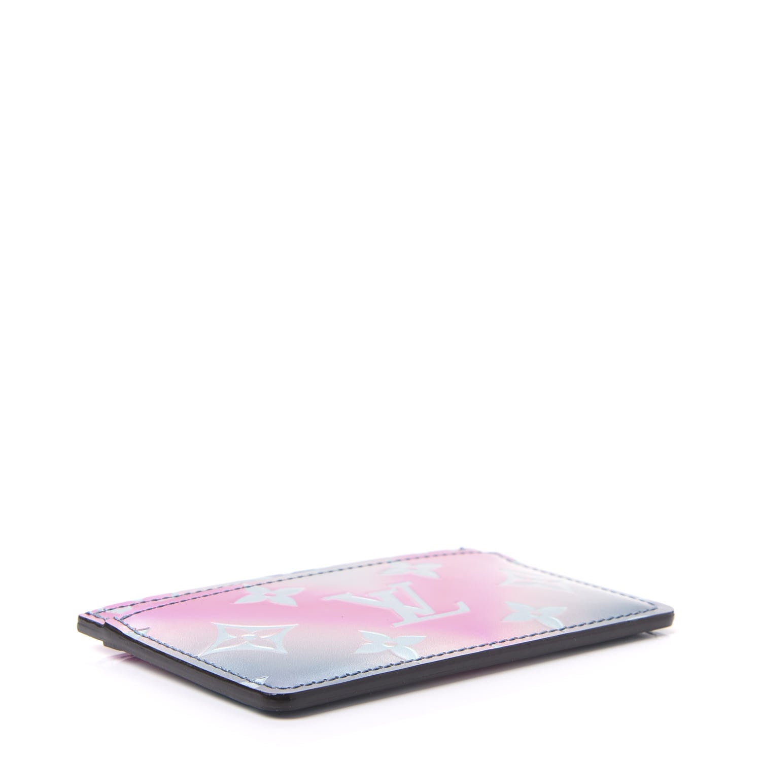 Louis Vuitton Metallic Vernis Card Holder Blue Pink 3 of 9