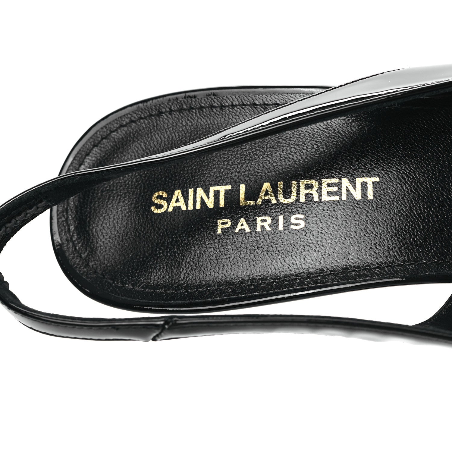 Saint Laurent Vernice Carol 60 Slingback Pumps 40 Black 7 of 11