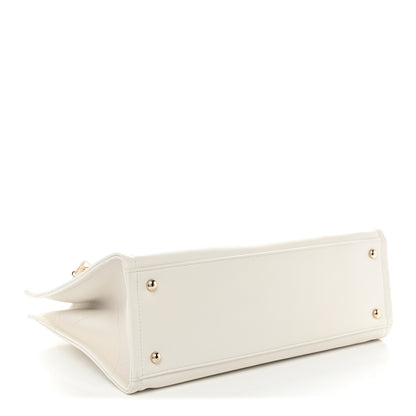 Chanel Calfskin CC Zipped Shopping Tote White 3 of 9