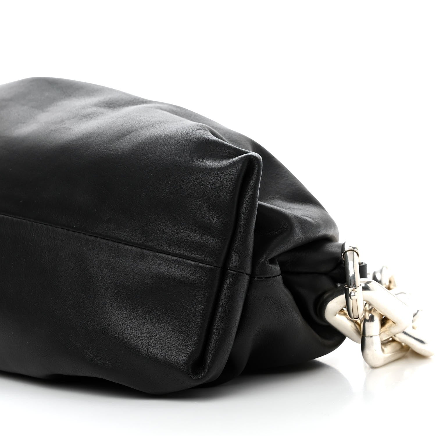 Bottega Veneta Calfskin The Pouch Chain Black 9 of 9