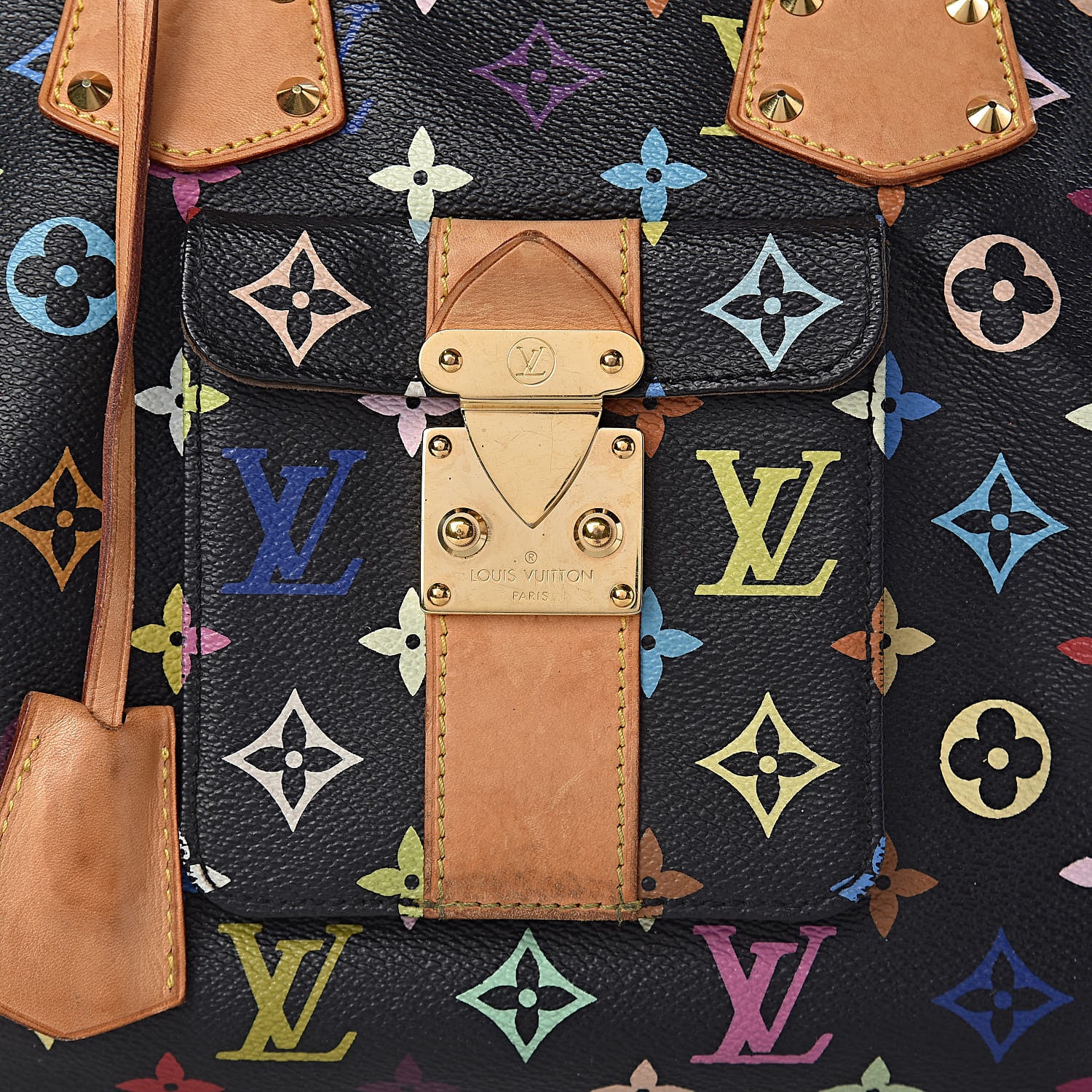 Louis Vuitton Monogram Multicolor Speedy 30 Black 9 of 15