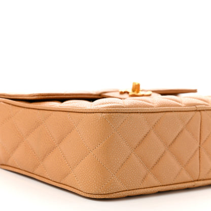 Chanel Caviar Quilted Camera Case Beige 10 of 14