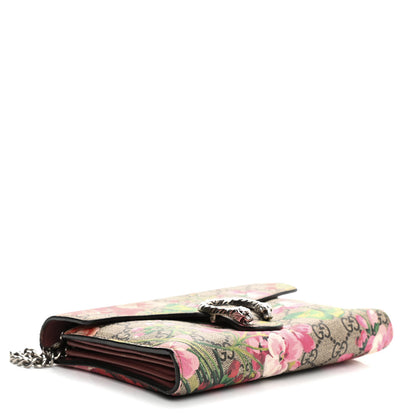 Gucci GG Supreme Monogram Blooms Mini Dionysus Chain Wallet Beige Multicolor Dry Rose 6 of 20