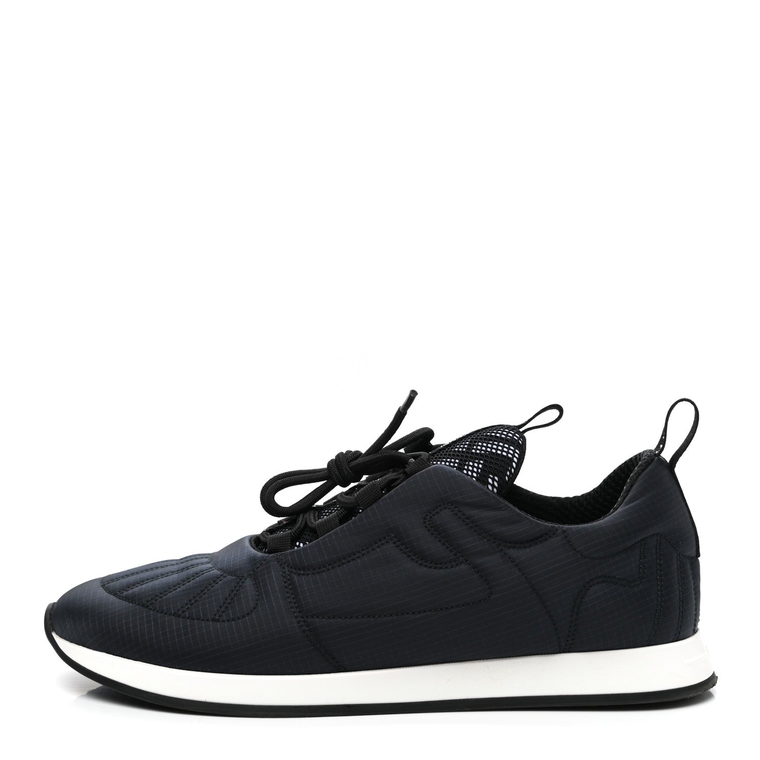 Fendi Nylon Womens FFreedom Sneakers 38.5 Blue Scuro Black White 1 of 9