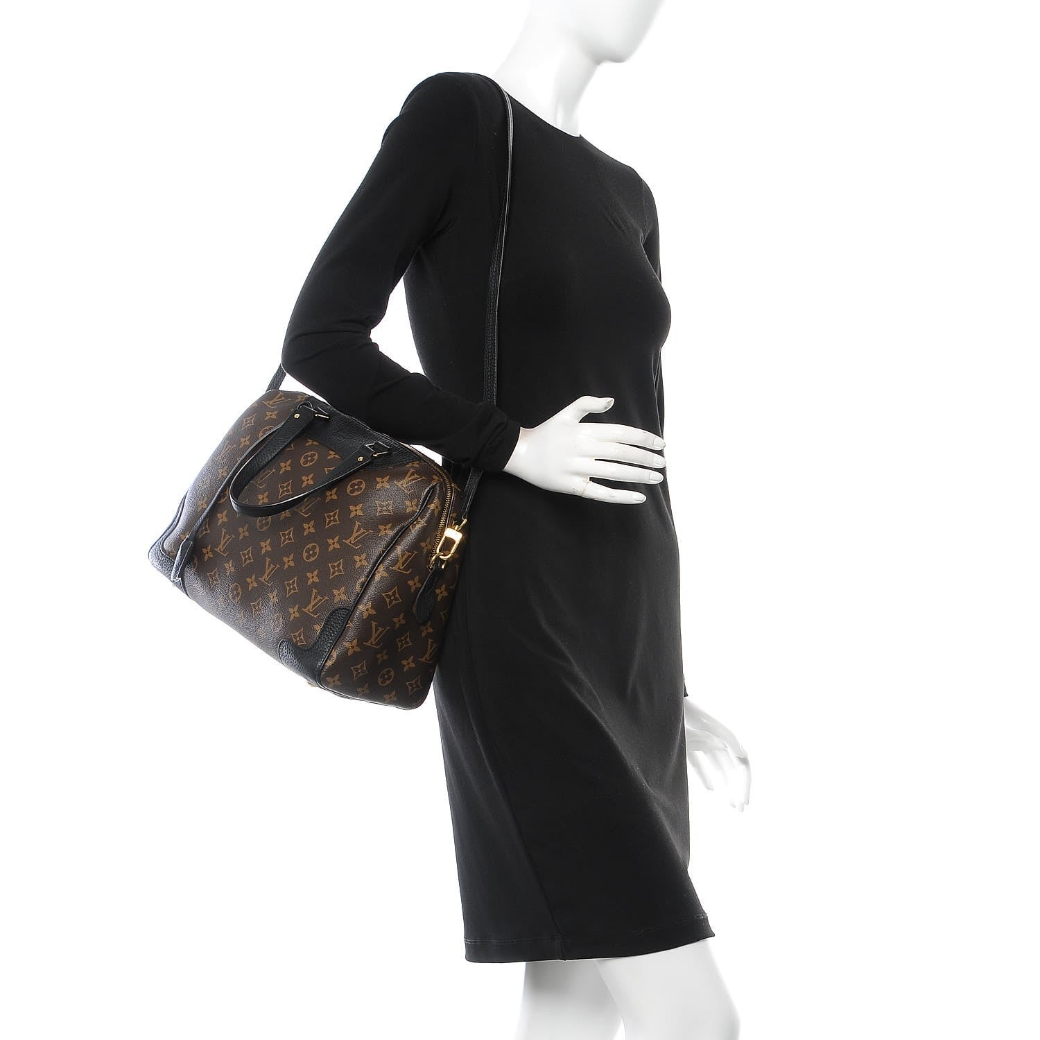 Louis Vuitton Monogram Retiro NM Black 2 of 8