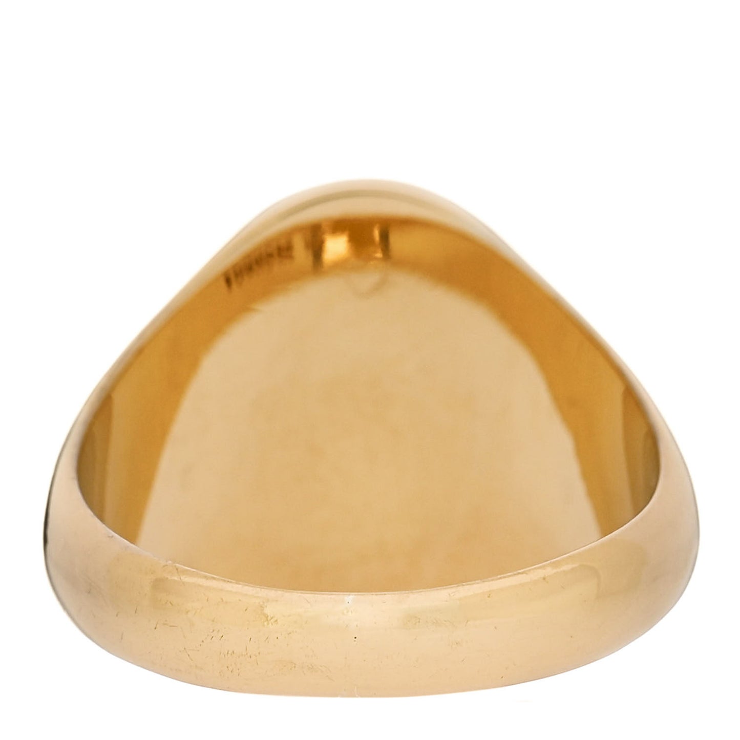 18K Yellow Gold Diamond Balance Classic Signet Ring 55 7.25