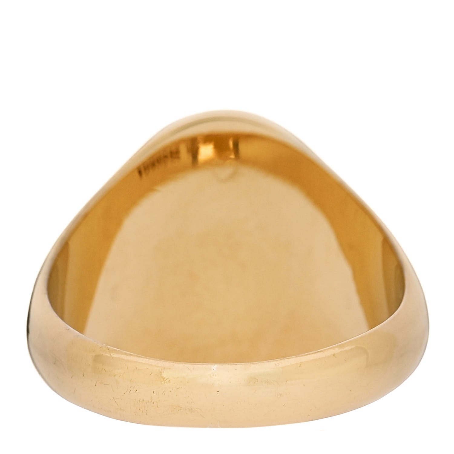 Foundrae 18K Yellow Gold Diamond Balance Classic Signet Ring 55 7.25 3 of 5