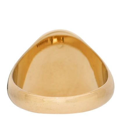 Foundrae 18K Yellow Gold Diamond Balance Classic Signet Ring 55 7.25 3 of 5
