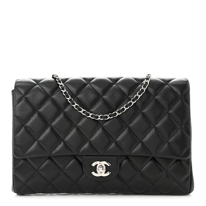 Chanel Caviar Quilted Clutch With Chain Flap Black 1 of 10
