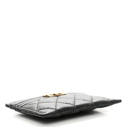 Chanel Caviar Quilted Boy Card Holder Black 4 of 9