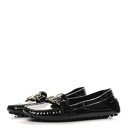 Louis Vuitton Patent Calfskin Oxford Loafers 40 Black 4 of 9