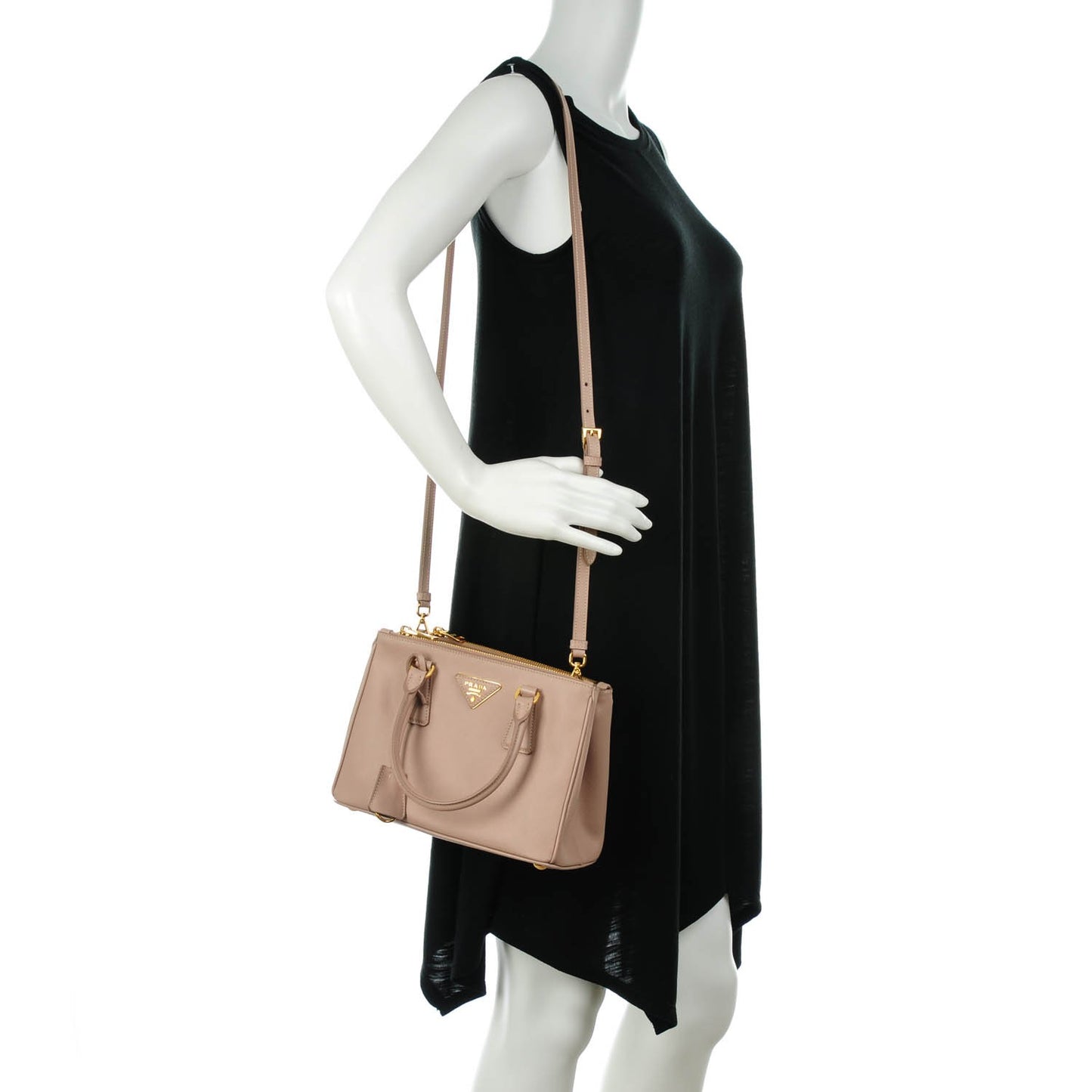 Saffiano Small Galleria Double Zip Tote Cammeo