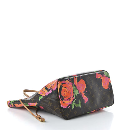 Louis Vuitton Monogram Roses Neverfull MM 4 of 11