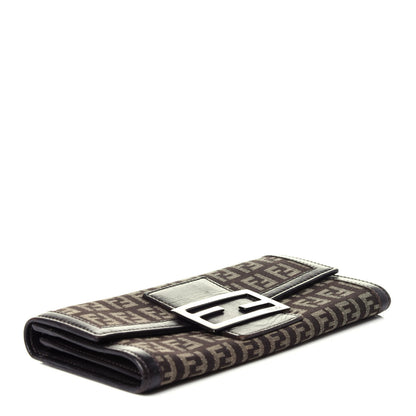 Fendi Zucchino Forever Continental Wallet Brown 4 of 12