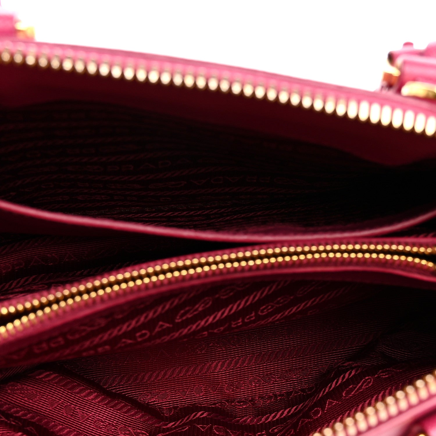 Prada Saffiano Lux Small Promenade Tote Peonia 5 of 10