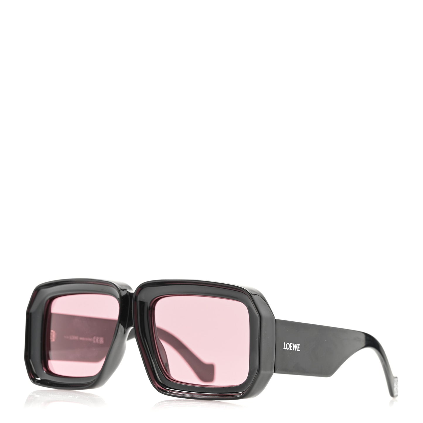 Acetate Paula's Ibiza Dive In Mask Sunglasses LW40064U Black Pink