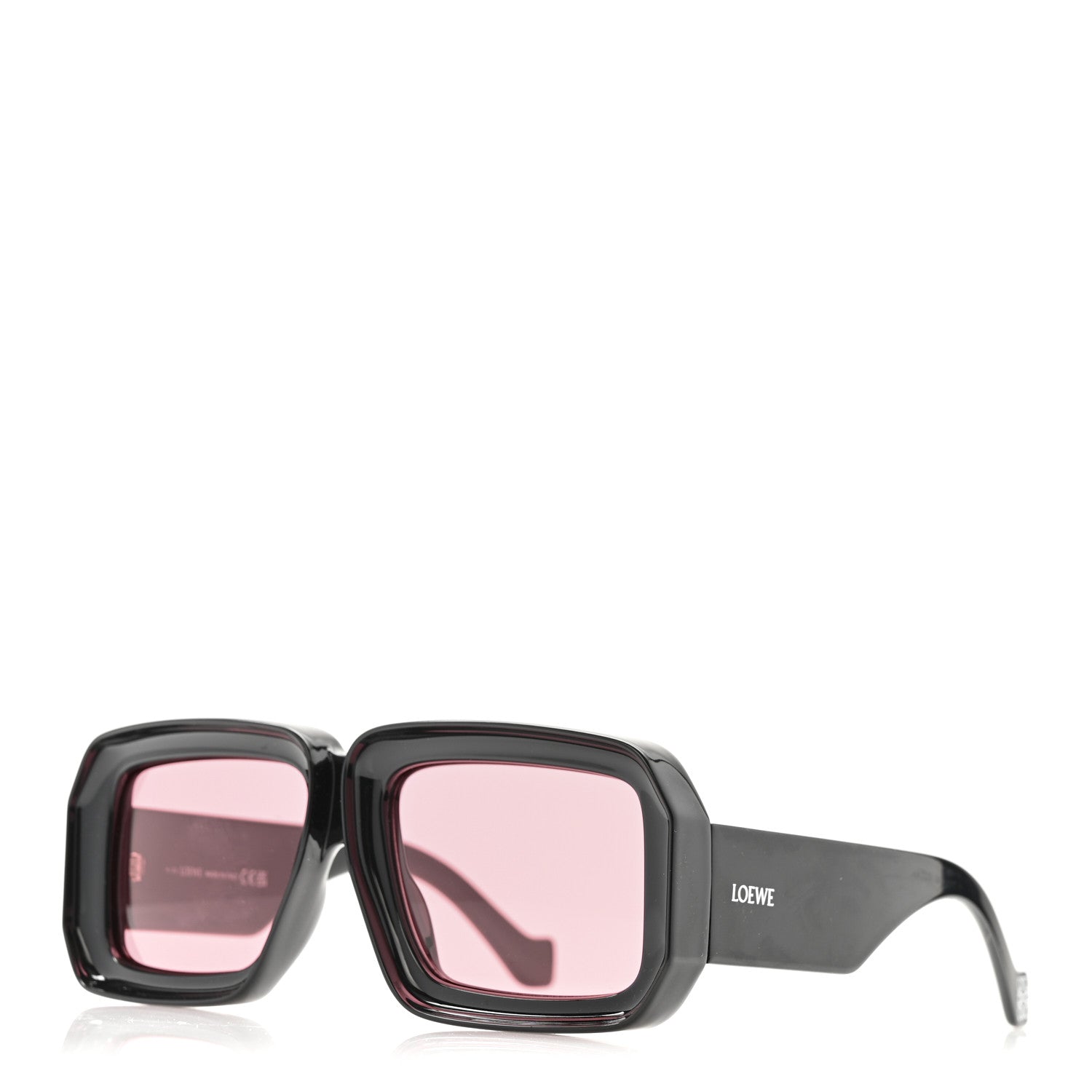 Loewe Acetate Paula's Ibiza Dive In Mask Sunglasses LW40064U Black Pink 1 of 7