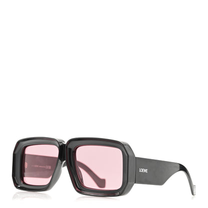 Loewe Acetate Paula's Ibiza Dive In Mask Sunglasses LW40064U Black Pink 1 of 7