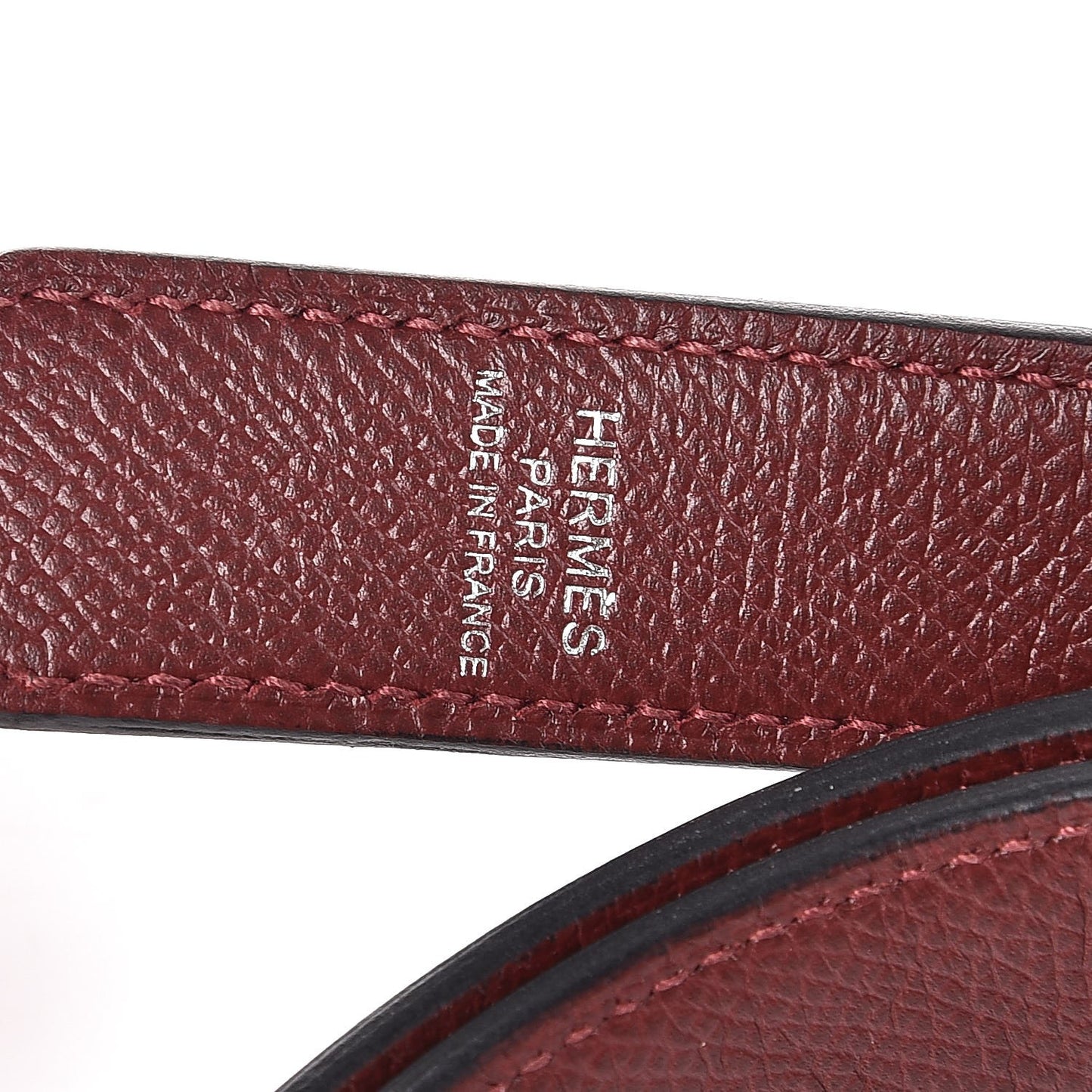 Epsom 25mm Tressage Shoulder Strap Rouge H Craie Gold