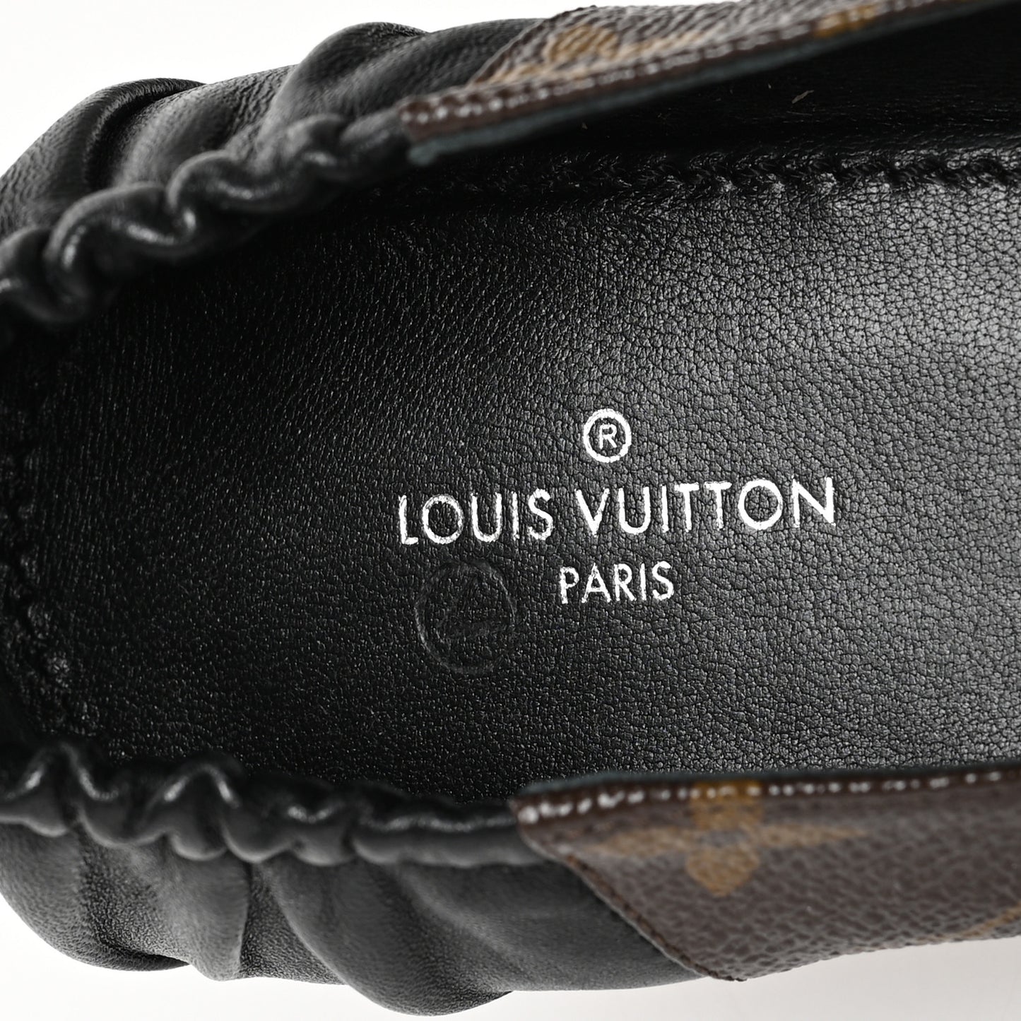 Monogram Lambskin Patent Joy Ballerina Flats 37 Black