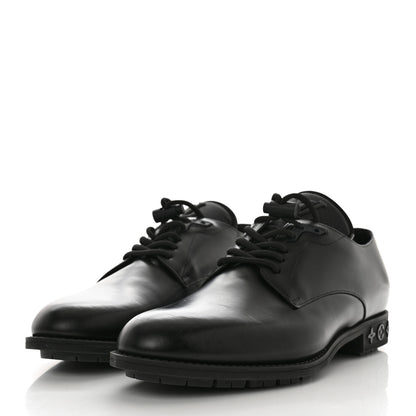 Louis Vuitton Calfskin Mens Formal Derby Shoes 7 Black 3 of 8