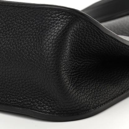 Hermes Taurillon Clemence Halzan 25 Black 10 of 10