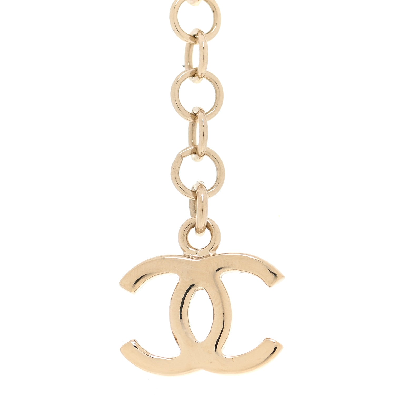 Chanel Metal CC Heart Coco In Love Drop Necklace Gold 6 of 6