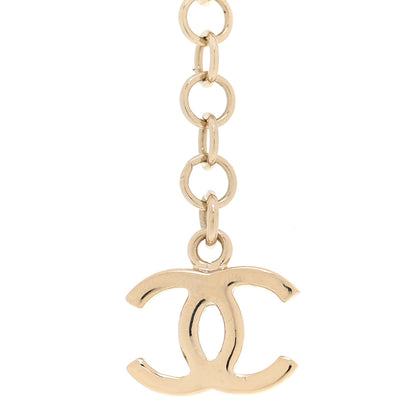 Chanel Metal CC Heart Coco In Love Drop Necklace Gold 6 of 6