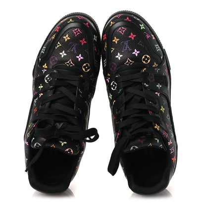Louis Vuitton LV X TM Calfskin Monogram Multicolor Womens LV Trainer Sneakers 40 Black 2 of 10