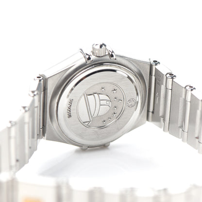Omega Stainless Steel Diamond Bezel Mother of Pearl Multi Gemstone 22mm Constellation Iris Rainbow Quartz Watch 1460.79 4 of 6
