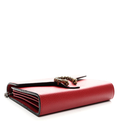 Gucci Calfskin Mini Dionysus Chain Wallet Hibiscus Red 4 of 13