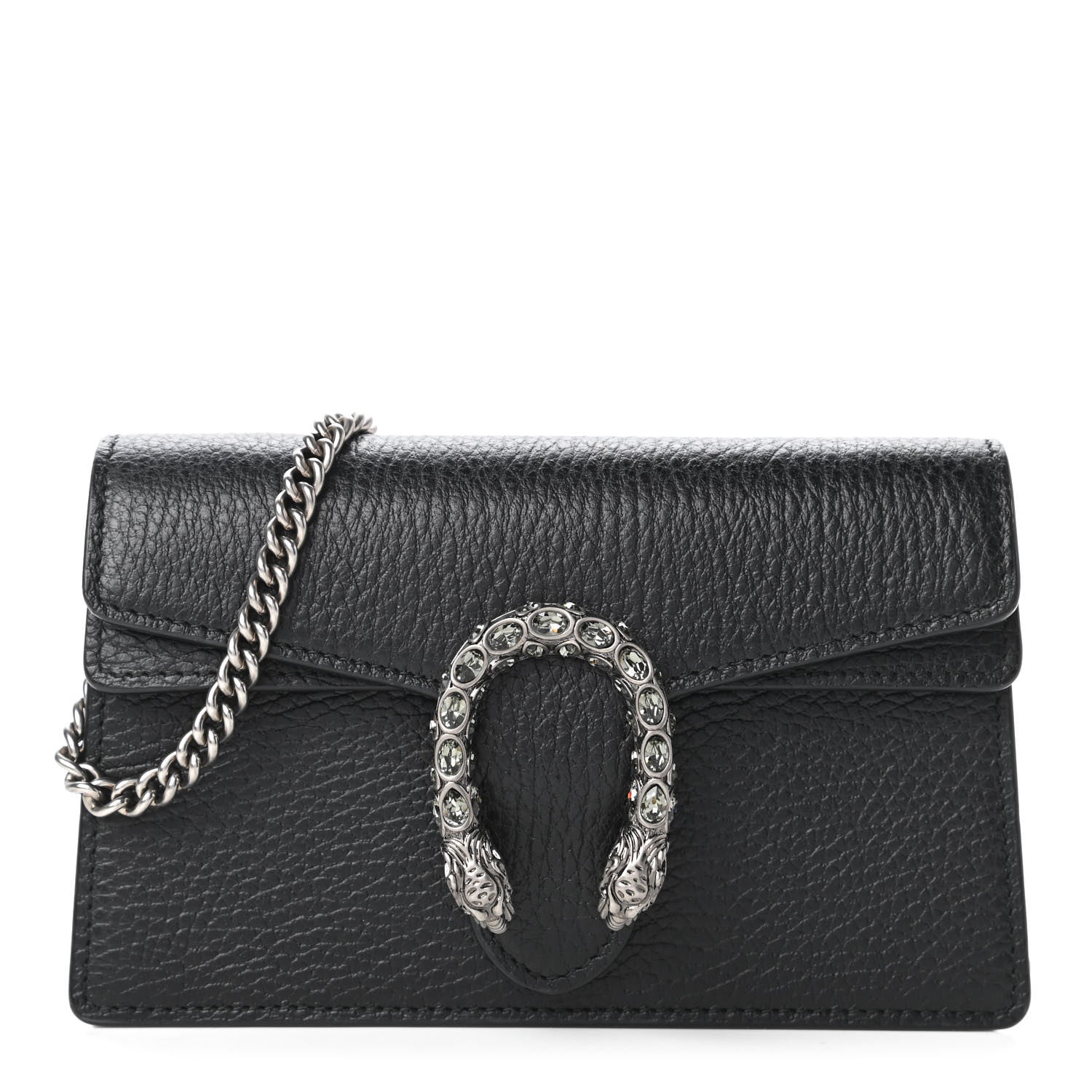 Gucci Calfskin Super Mini Dionysus Shoulder Bag Black 1 of 9