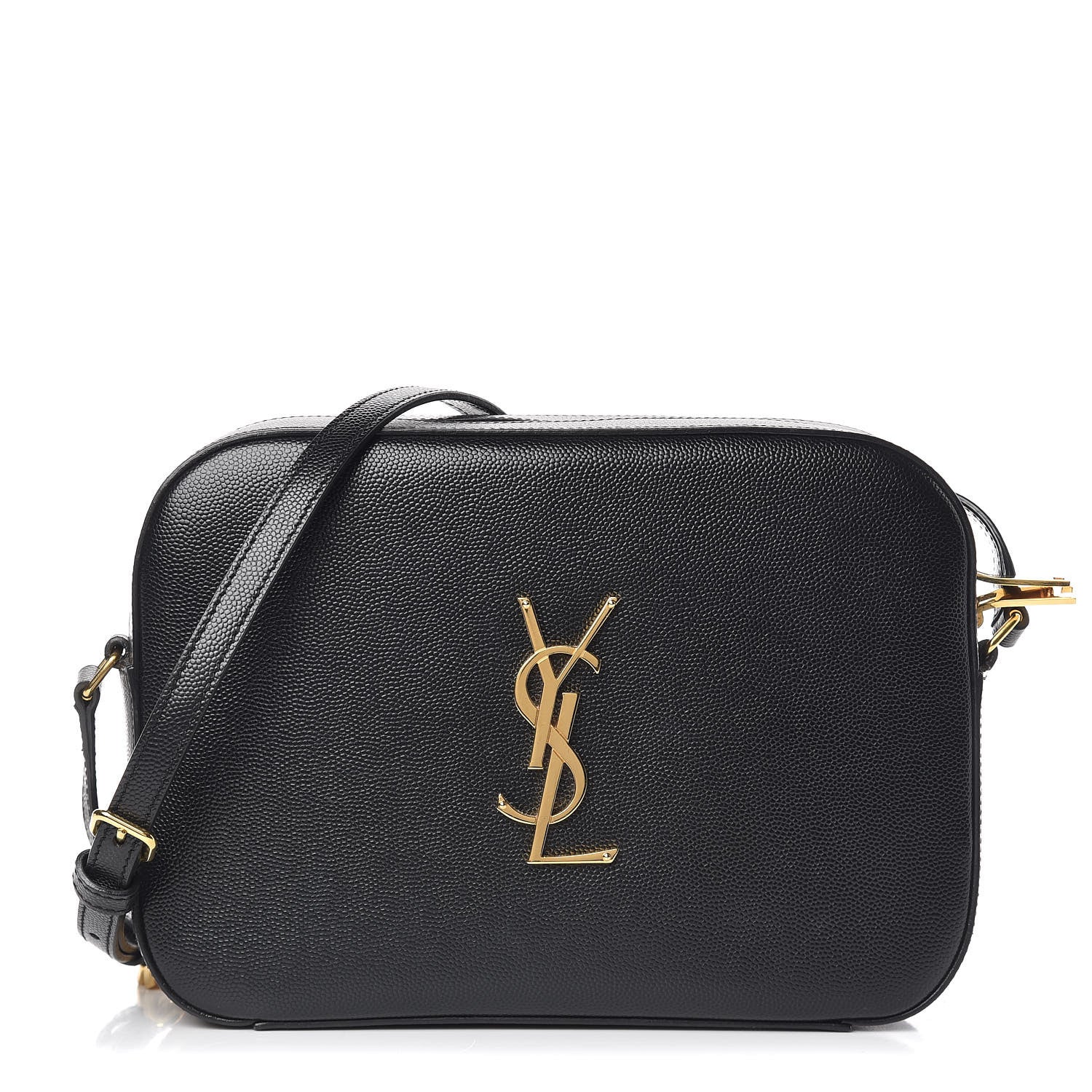 Saint Laurent Grain De Poudre Medium Classic Monogram Camera Bag Black 1 of 9