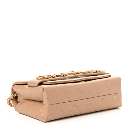 Chanel Calfskin Quilted Small Enchained Flap Beige 4 of 10