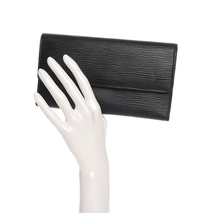 Louis Vuitton Epi Porte Tresor International Wallet Black 3 of 10
