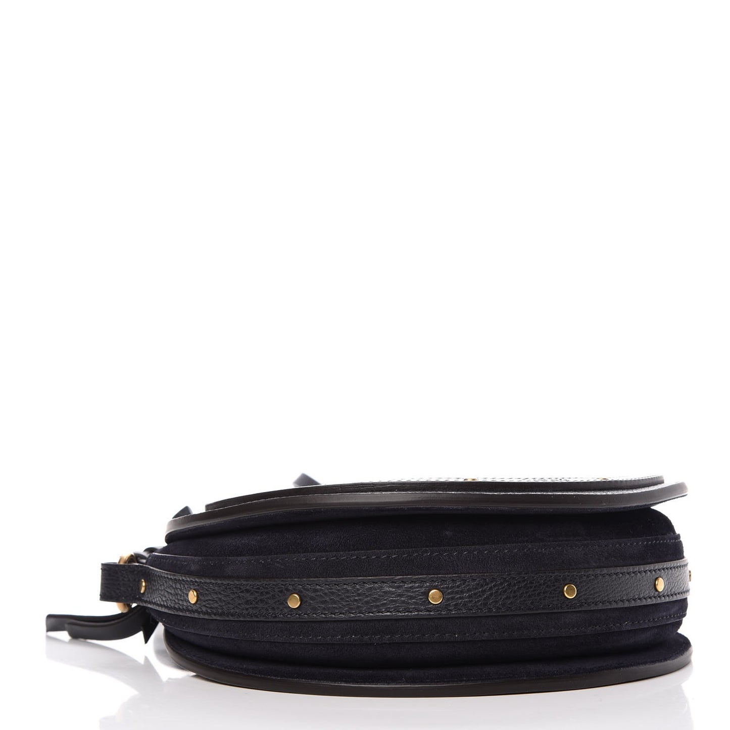 Calfskin Suede Small Pixie Bag Full Blue