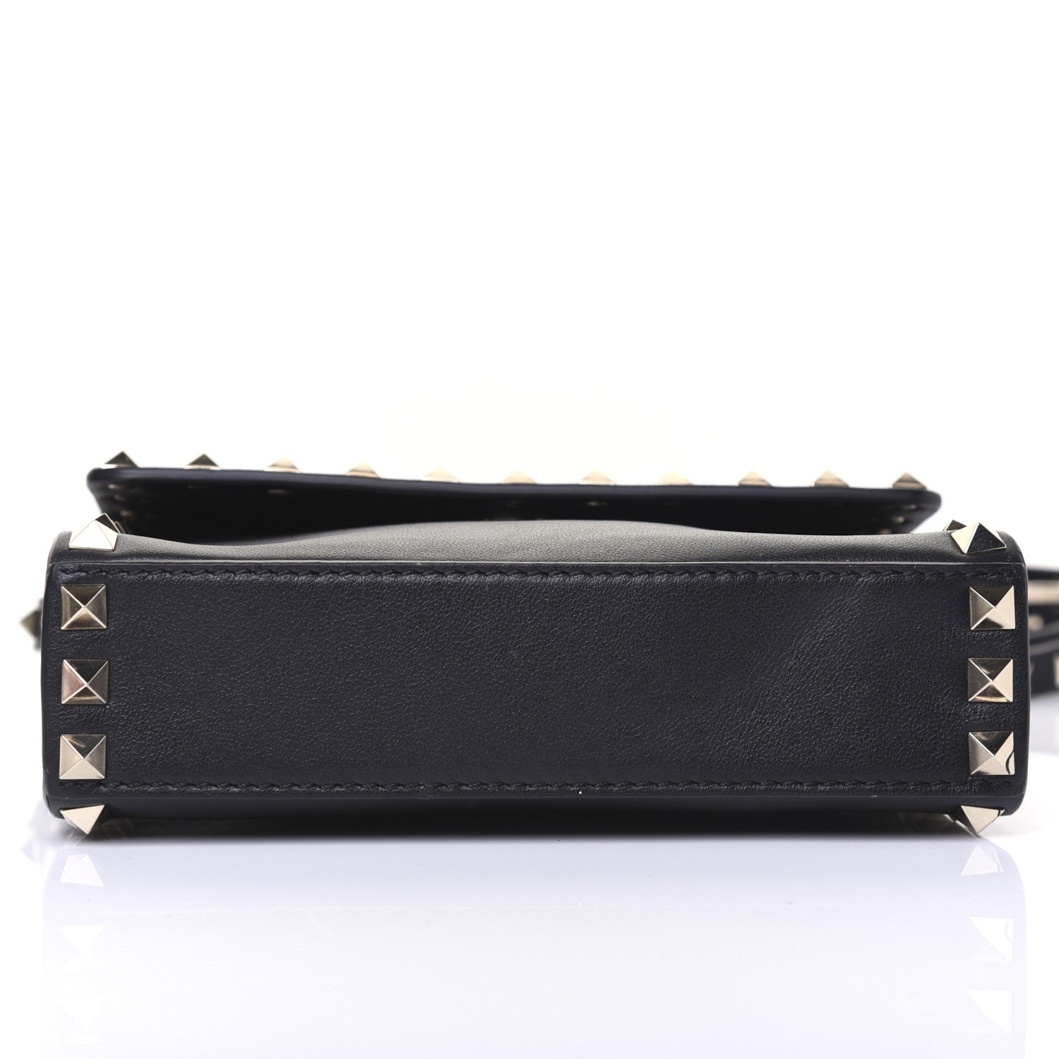 Valentino Garavani Vitello Rockstud Flap Crossbody Bag Black 11 of 15