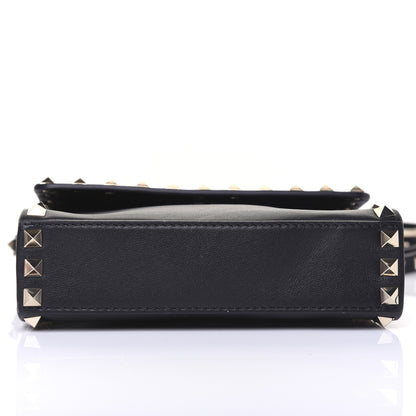 Valentino Garavani Vitello Rockstud Flap Crossbody Bag Black 11 of 15