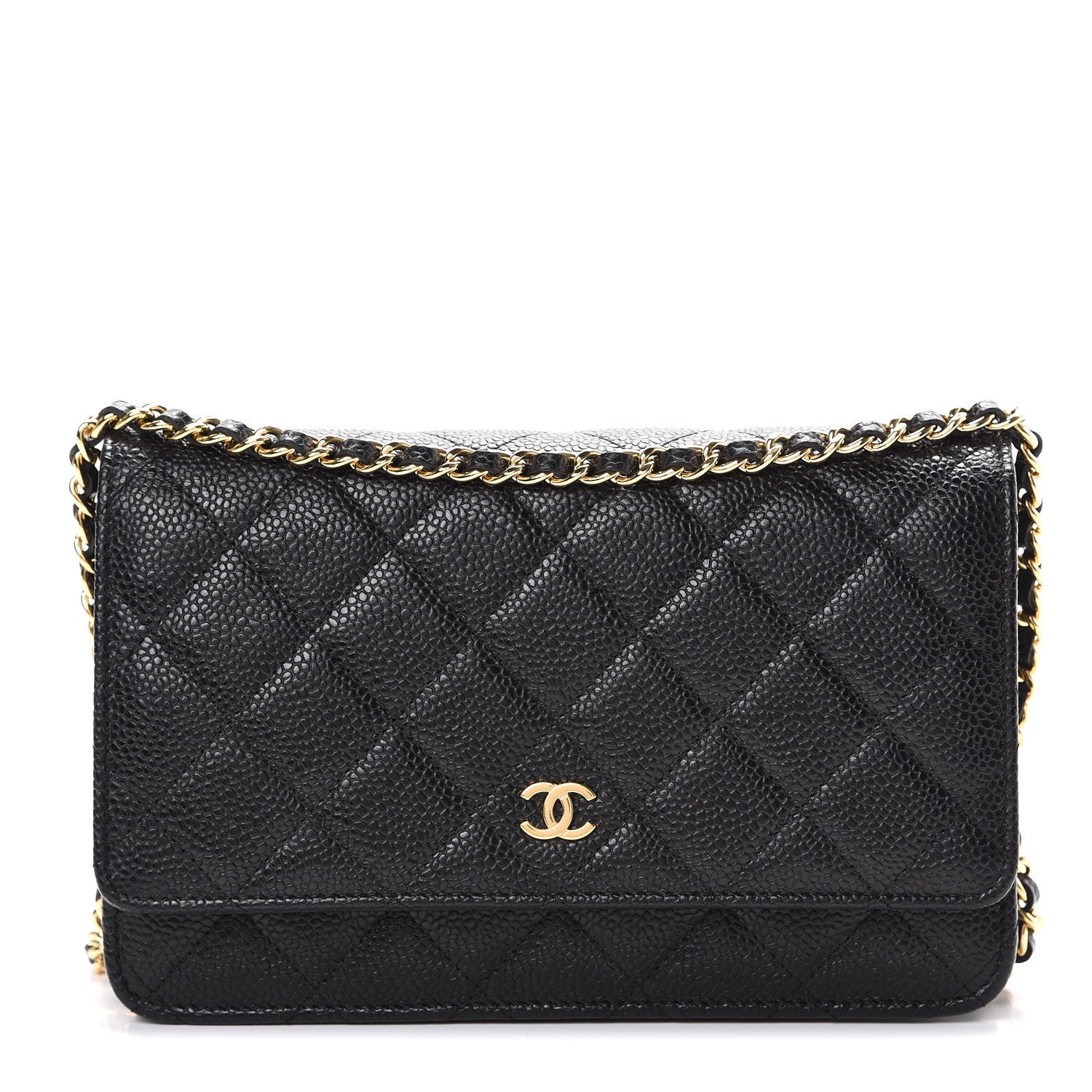 Chanel Caviar Quilted Wallet On Chain WOC Black 1 of 11