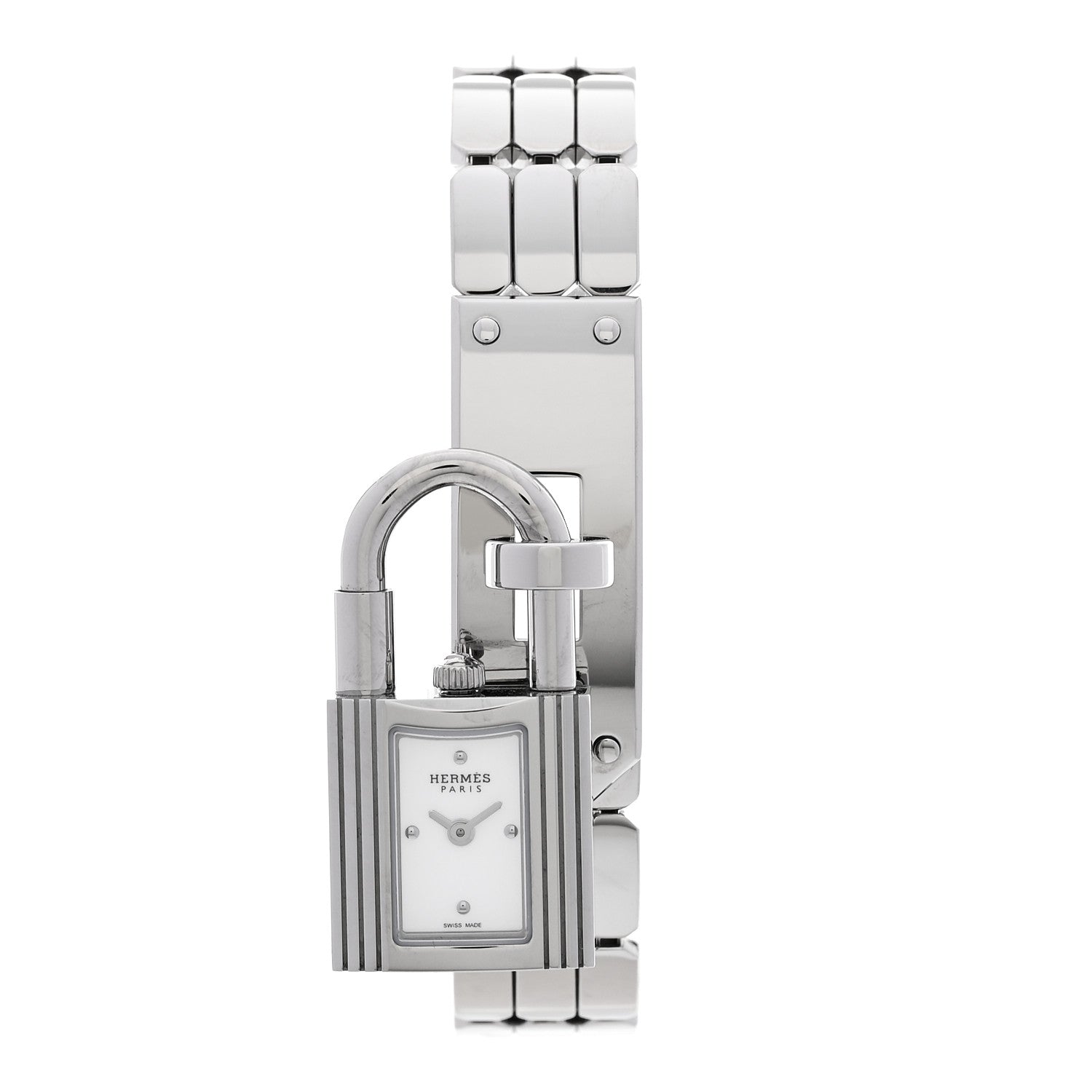 Hermes Stainless Steel 16mm Kelly Quartz Watch 1 of 6
