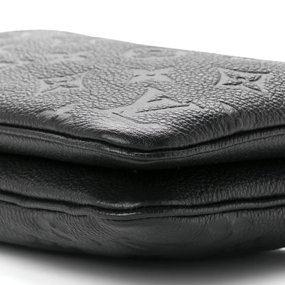 Louis Vuitton Empreinte Double Zip Pochette Black 8 of 8